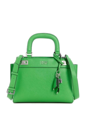 GUESS Katey Girlfriend Women's Satchels Green | UK6108ARY