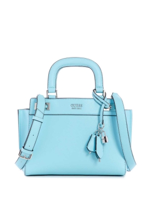 GUESS Katey Girlfriend Women's Satchels Light Turquoise | UK8352YBX