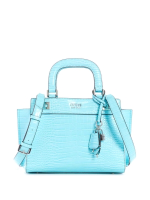 GUESS Katey Girlfriend Women's Satchels Light Turquoise | UK8706XZW