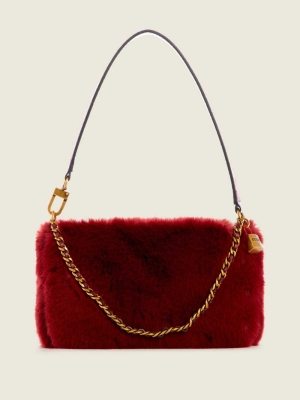 GUESS Katey Luxe Mini Women's Shoulder Bags Red | UK7560KNZ