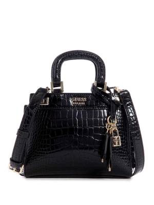 GUESS Katey Mini Women's Satchels Black | UK5329LHU