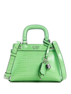 GUESS Katey Mini Women's Satchels Green | UK1438LJN