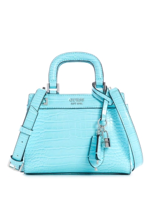 GUESS Katey Mini Women's Satchels Light Turquoise | UK0621BPM