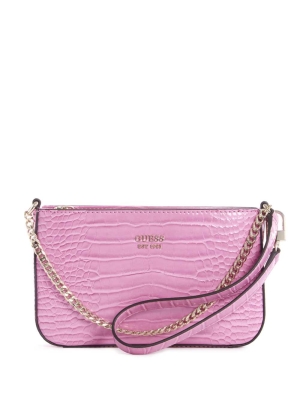 GUESS Katey Mini Women's Shoulder Bags Fuchsia | UK4709BKP