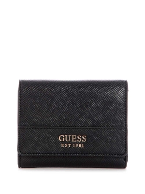 GUESS Katey Trifold Women's Wallets Black | UK2315YGS