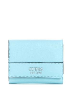 GUESS Katey Trifold Women's Wallets Light Turquoise | UK3806LOR