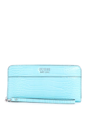 GUESS Katey Zip-Around Women's Crossbodies Light Turquoise | UK2147YBC