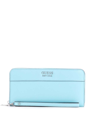 GUESS Katey Zip-Around Women's Wallets Light Turquoise | UK1580ZLI