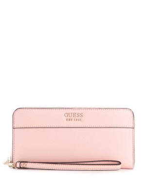 GUESS Katey Zip-Around Women's Wallets Rose Pink | UK3457QNM