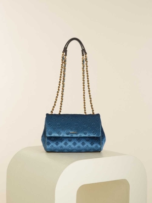 GUESS Kimi Logo Convertible Women's Crossbodies Blue | UK0524LFV