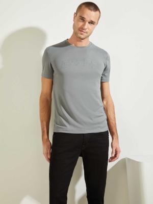 GUESS Korey Men's T-Shirts Grey | UK4179SVX