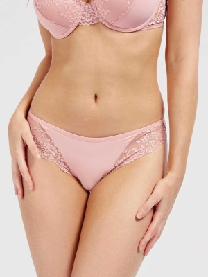 GUESS Lace Brief Panty Women's Underwear Light Pink | UK0715WHM