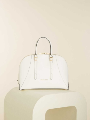 GUESS Lady Luxe Dome Women's Satchels White | UK0165ZQD