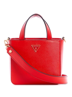 GUESS Layla Mini Women's Totes Red | UK4068OTR