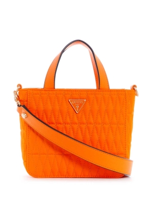 GUESS Layla Nylon Mini Women's Totes Orange | UK4601BHR