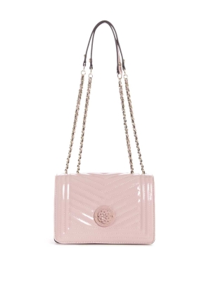 GUESS Lida Convertible Women's Crossbodies Rose Pink | UK2809QCM