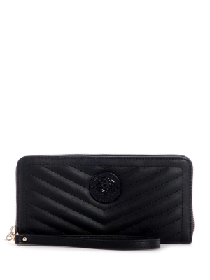 GUESS Lida Zip-Around Women's Wallets Black | UK2470BGK