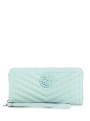 GUESS Lida Zip-Around Women's Wallets Light Turquoise | UK0492XMW