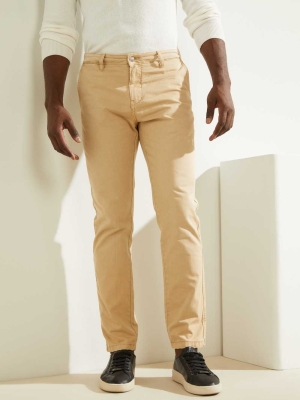 GUESS Max Men's Pants Beige | UK9280HFA