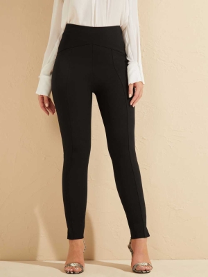 GUESS Moxie High-Rise Skinny Women's Pants Black | UK8762MWC