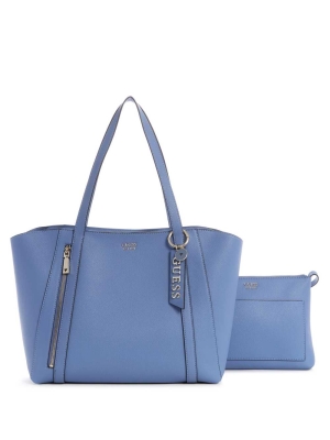 GUESS Naya Women's Totes Blue | UK4536JQD