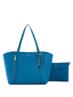 GUESS Naya Women's Totes Navy | UK0529LGZ