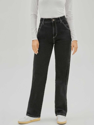 GUESS Originals Carpenter Women's Jeans Black Wash | UK6435NOB