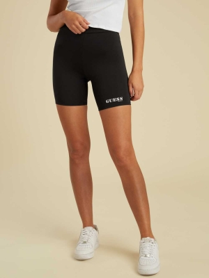 GUESS Originals Kit Biker Women's Shorts Black | UK4372REU