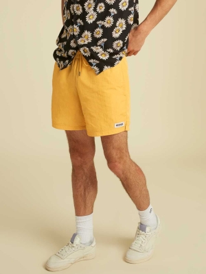 GUESS Originals Kit Nylon Men's Shorts Mango Yellow | UK3540BYP