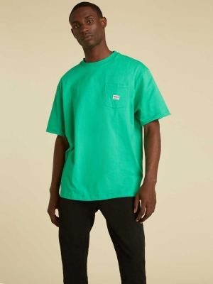 GUESS Originals Kit Pocket Men's T-Shirts Green | UK2734NEC