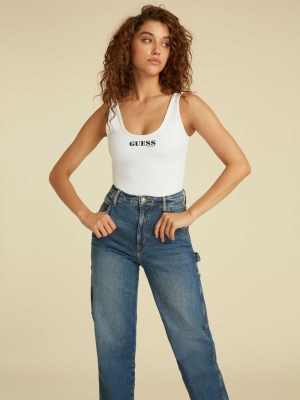 GUESS Originals Kit Women's Bodysuit White | UK7152FNA