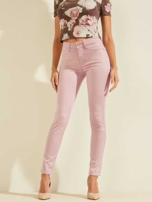 GUESS Pastel Sexy Curve Skinny Women's Jeans Pink | UK0378DNI