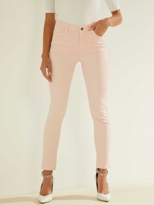 GUESS Pastel Sexy Curve Skinny Women's Jeans Pink | UK4508PQL