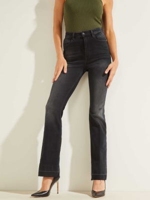 GUESS Pop '70s Bootcut Women's Jeans Black | UK9530MTF