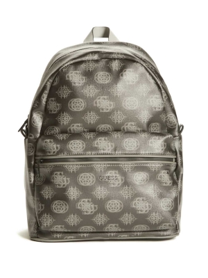 GUESS Quatro Women's Backpacks Black Multicolor | UK5698PNS