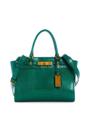 GUESS Raffie Carryall Women's Crossbodies Green | UK2610SDC