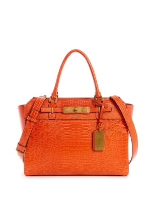 GUESS Raffie Carryall Women's Crossbodies Orange | UK7490XWN