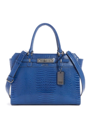 GUESS Raffie Carryall Women's Crossbodies Royal | UK9063BCT