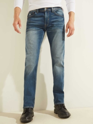 GUESS Regular Straight Men's Jeans Wash | UK3402EZH