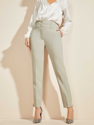 GUESS Shelly Women's Pants Mint | UK2579RVA