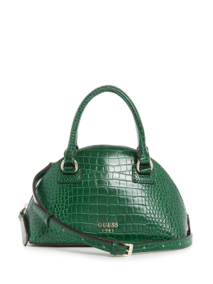 GUESS Shilah Small Dome Women's Crossbodies Green | UK2901SLD