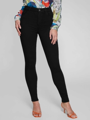 GUESS Stiletto 97 Skinny Women's Jeans Black | UK3701QWJ