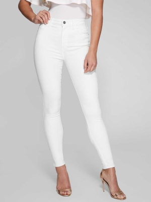 GUESS Stiletto No. 97 Skinny Women's Jeans White | UK3185RZO