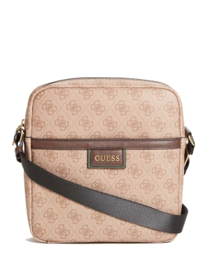 GUESS Vezzola Flat Women's Crossbodies Brown | UK9016LOT