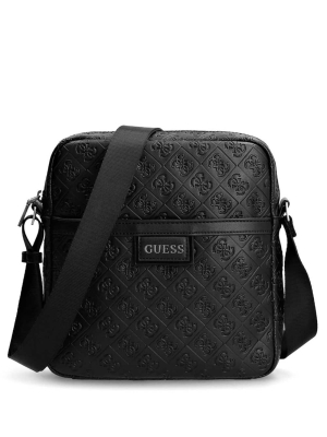 GUESS Vezzola Quattro G Flat Women's Crossbodies Black | UK4926HCU