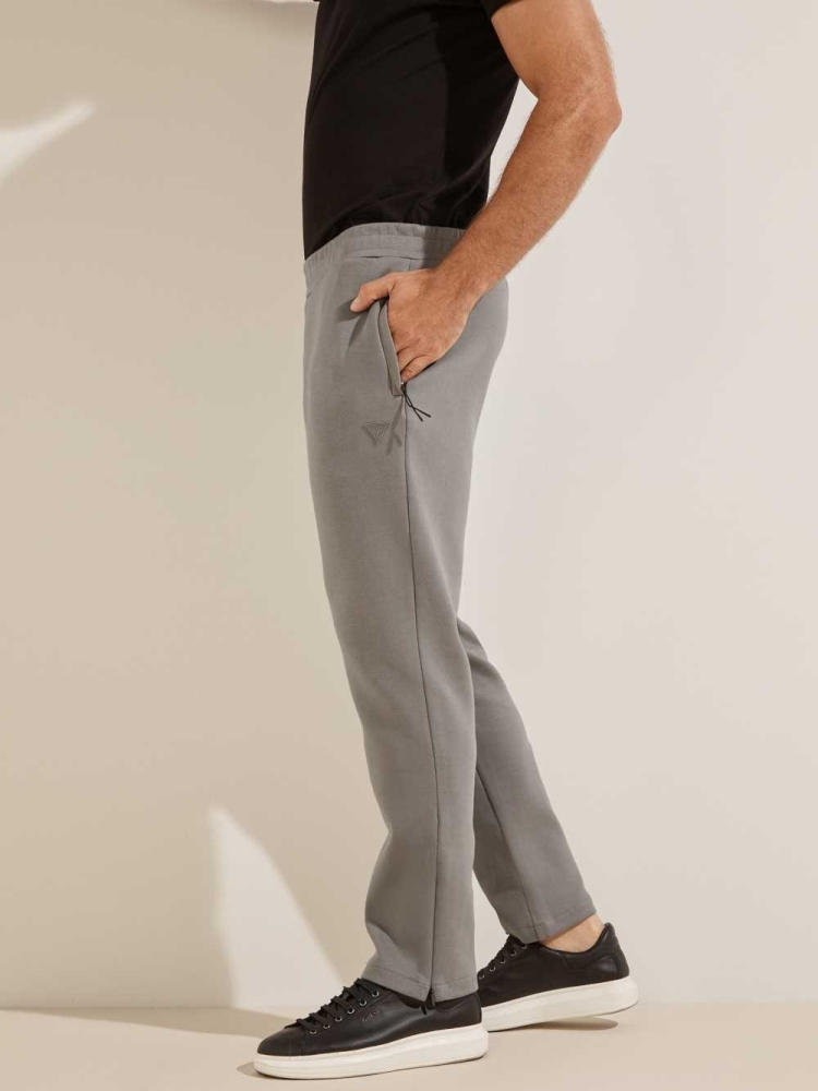 GUESS Abbot Men's Pants Grey | UK3185TGQ