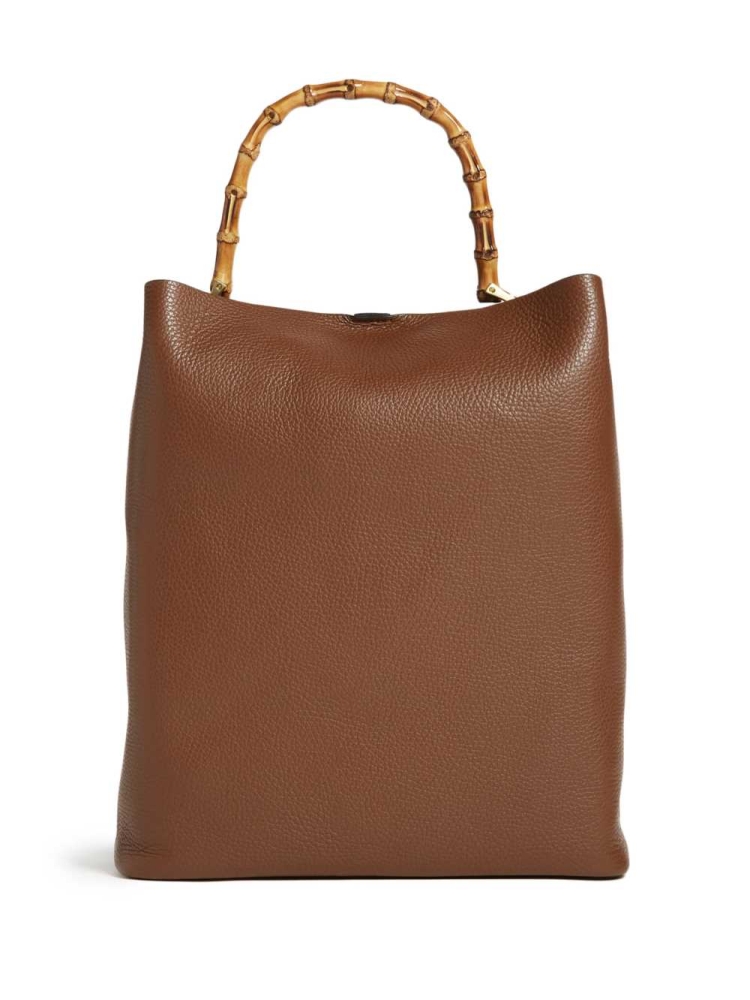 GUESS Aida Leather Hobo Women's Totes Brown | UK3174YEA