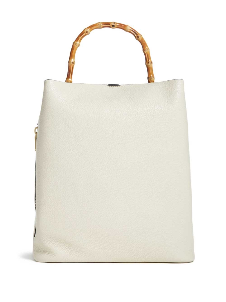 GUESS Aida Leather Hobo Women's Totes White | UK4036OXE