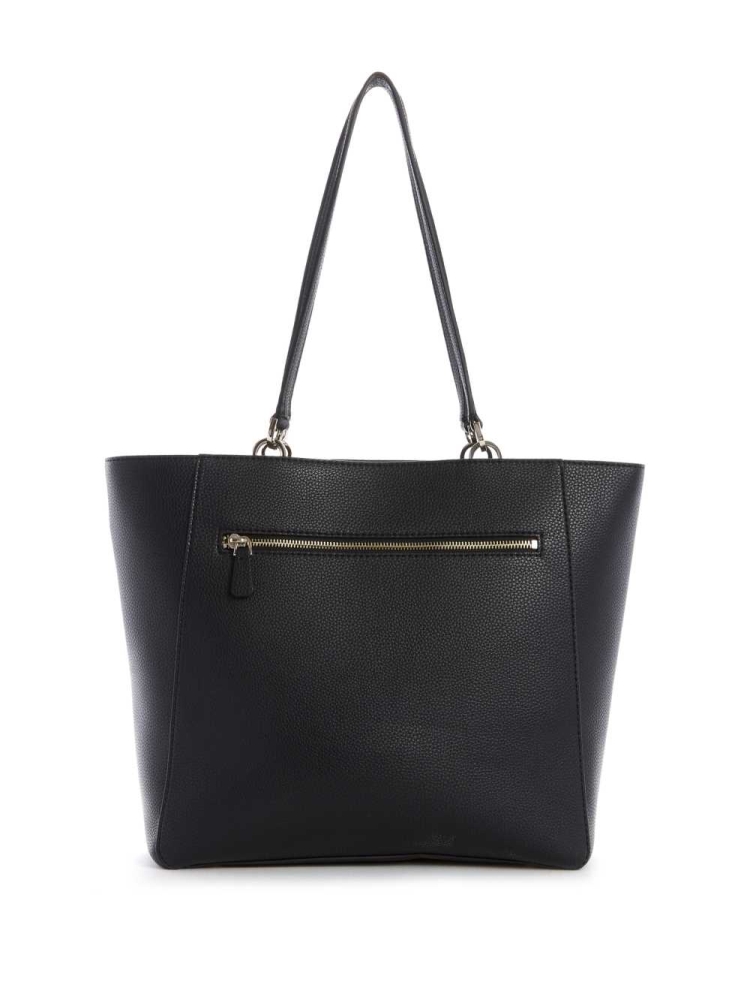 GUESS Albury Faux-Leather Women's Totes Black | UK4872EQT