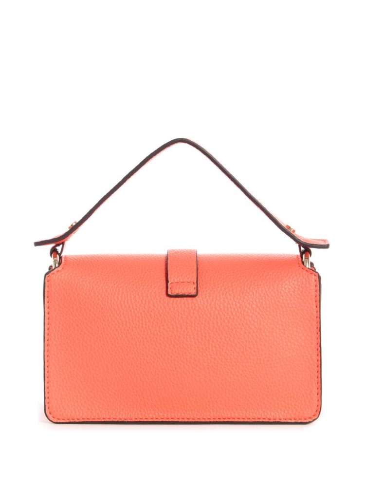 GUESS Albury Mini Women's Crossbodies Coral | UK9413RMP